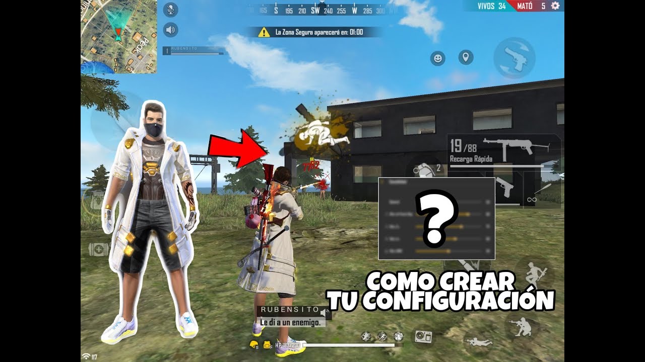 ASÃ CREARÃS TÃš CONFIGURACIÃ“N PERFECTA PARA DAR TIROS A LA CABEZA EN LA  NUEVA ACTUALIZACIÃ“N FREE FIRE - 