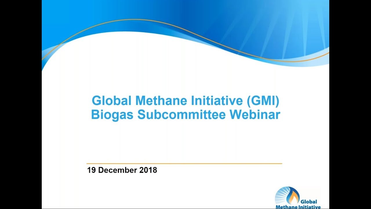 Global Methane Initiative GMI Biogas Subcommittee Virtual Meeting