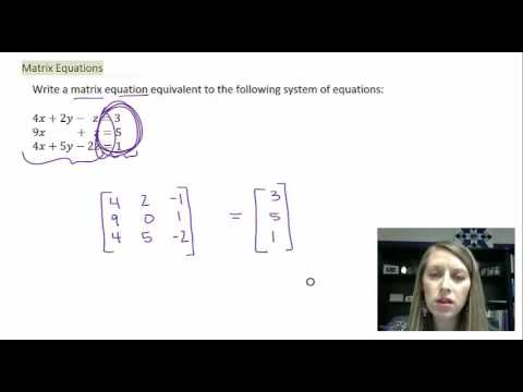5.3.5 Setting up Matrix Equations