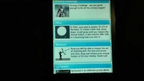 Samsung Galaxy Mini running Adobe Flash Player