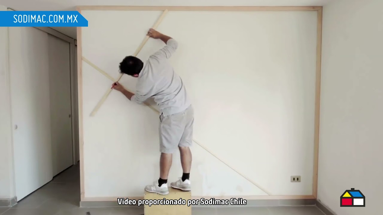 Como instalar molduras decorativas en la pared 