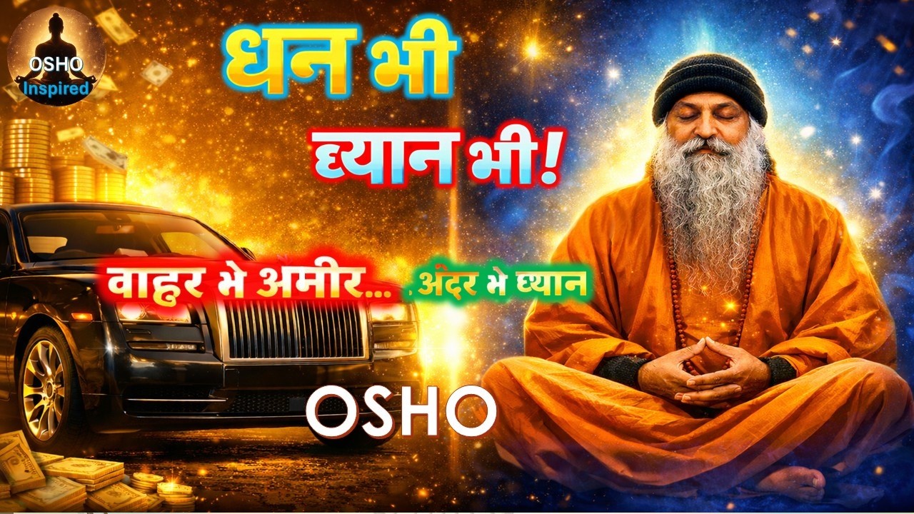 धन भी & ध्यान भी  |  अमीर बनो लेकिन गुलाम मत बनो  |  Osho Gyan Hindi