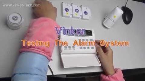 Testing for Vinker T-01A Home security alarm system