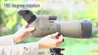 SVBONY SV46 HD Spotting Scope 20-60x80 Telescope FMC IPX7 BaK4+54"Tripod Birding screenshot 3
