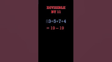 Divisible by 11   #shorts  #maths #tricks