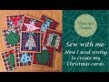 Sew with Me- How I used sewing to create my Christmas cards.