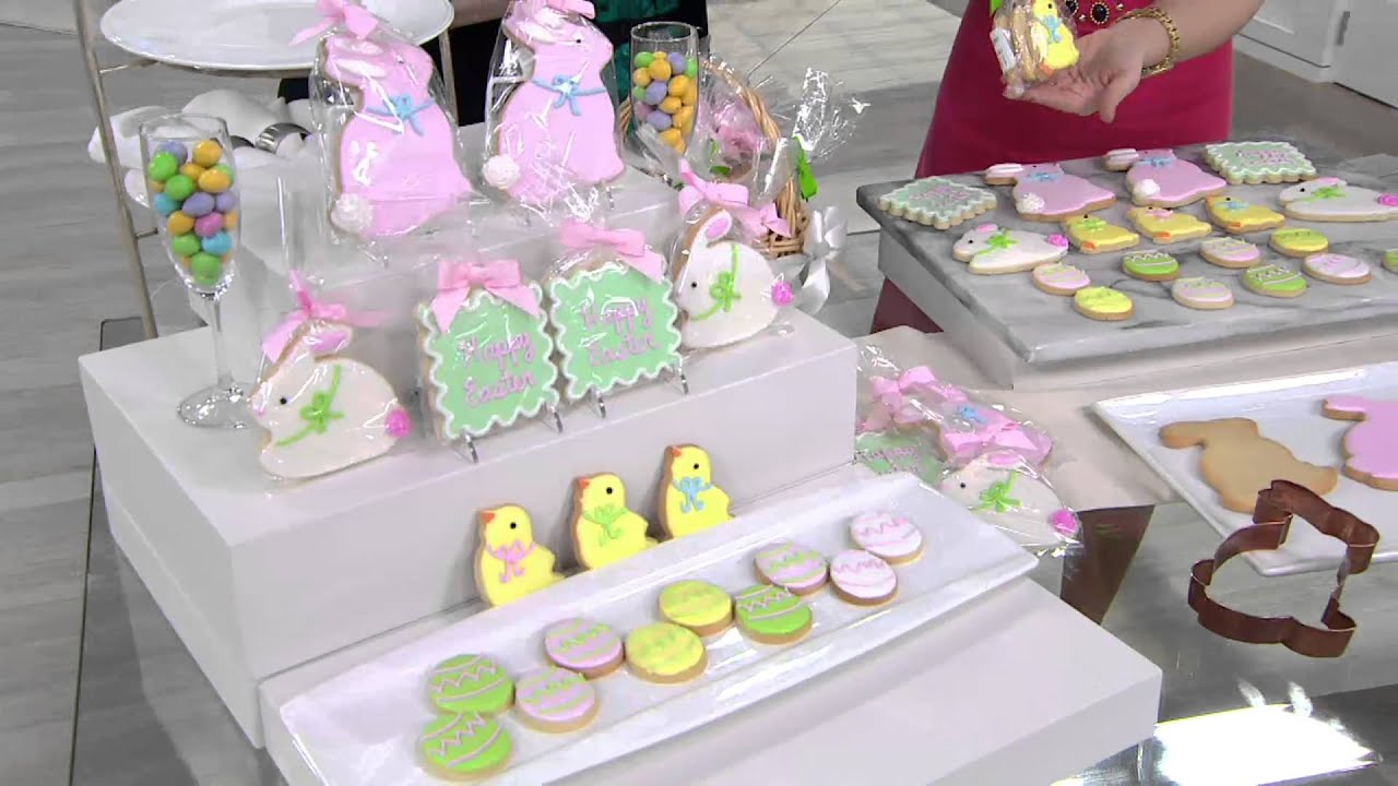 The Frosted Baker 19 Piece Decorated Easter Cookies on QVC YouTube