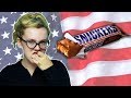 Irish People Try American Snickers