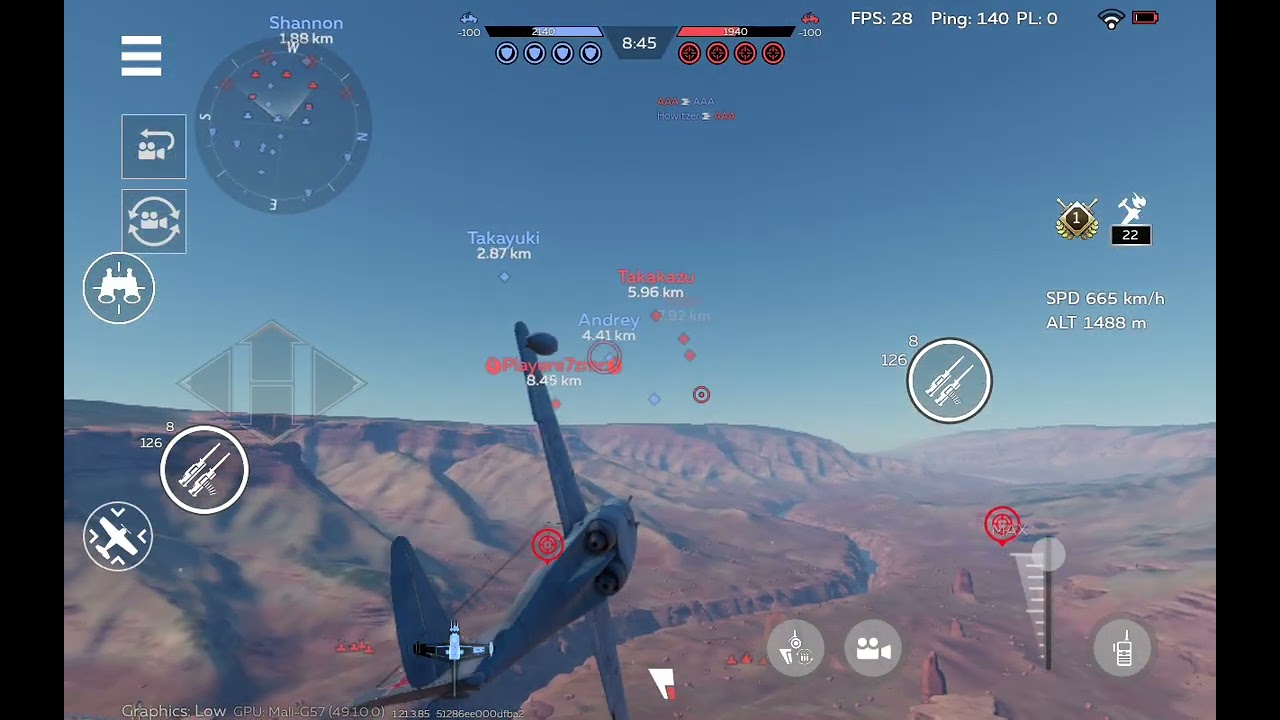 MiG-9(I) air battle gameplay 