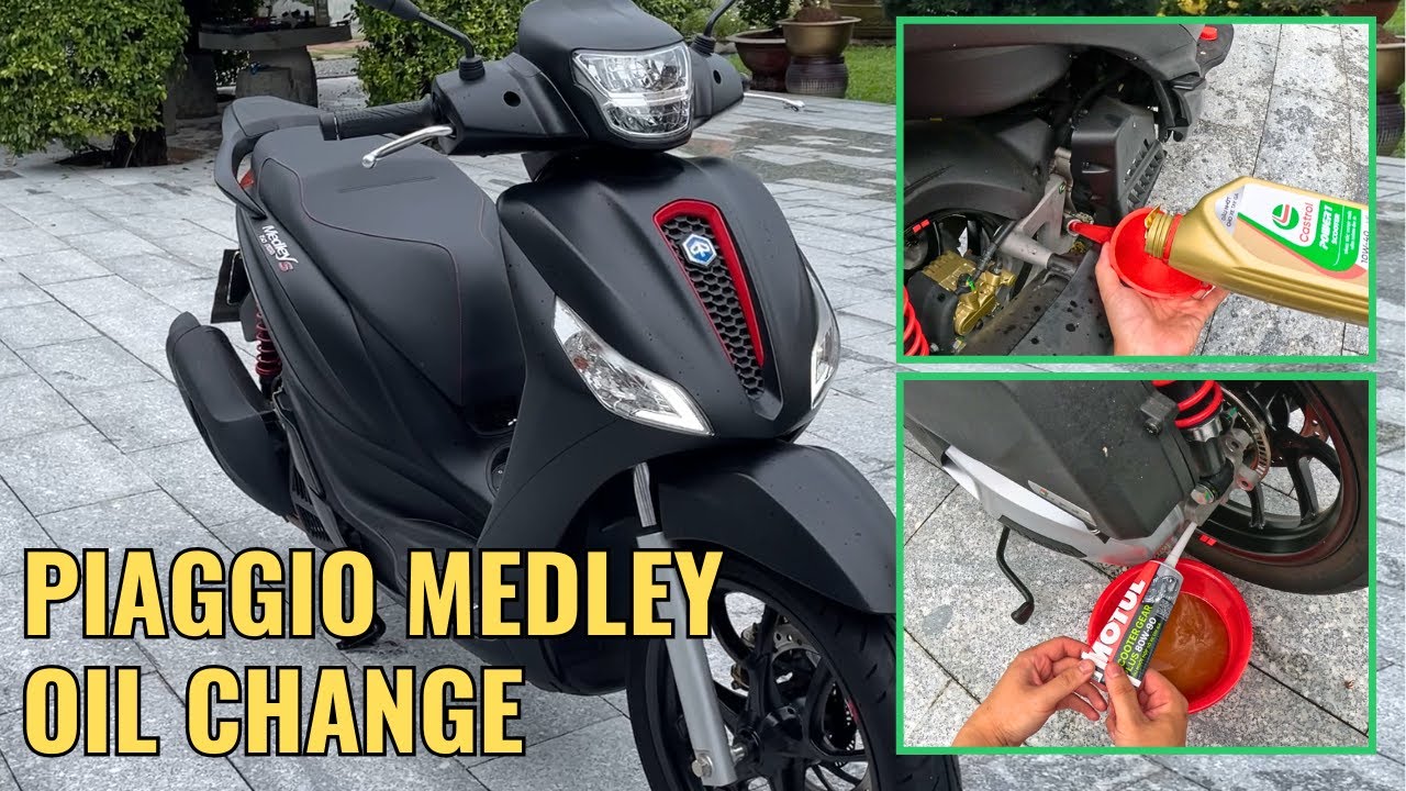 PIAGGIO MEDLEY 150/125 OIL CHANGE (Engine & Transmission)