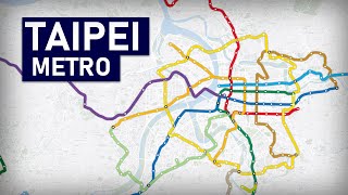 Evolution of the Taipei Metro 1996-2030 (animation) screenshot 4