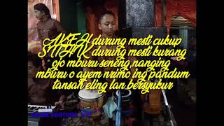 Akeh durung mesti cukup,sitik durung mesti kurang