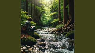 Streamside Reading in Quiet Focus
