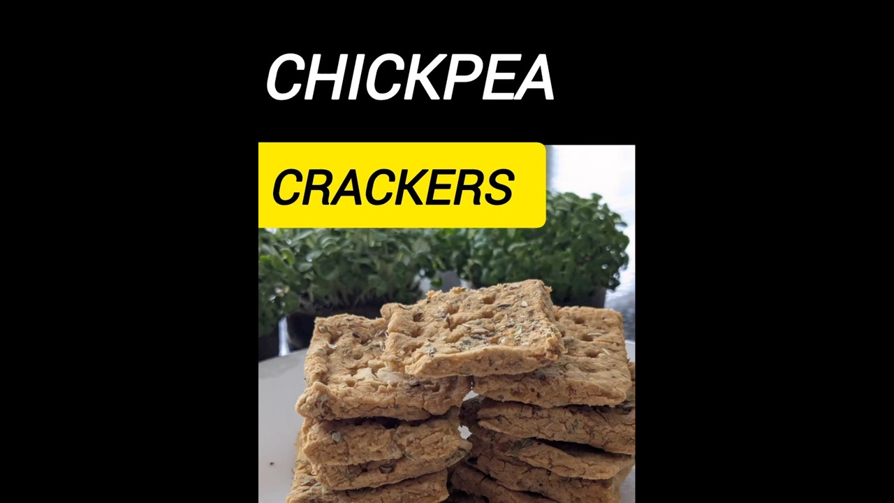 Chickpea Crackers (Eggless & Without Butter) Healthy Recipe  