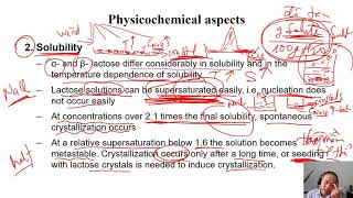 C3-01c Milk Carbohydrates ~ Physicochemical Properties of Lactose | Dairy Technology