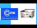 Vídeo: Plancha Industrial de Acero a Gas 50 cm Top Sobremesa Cleiton