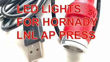 Hornady Lock N Load AP Progress Reloader LED central light and reloading station lights