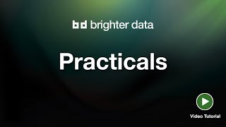 Practicals - Weekly Summary Page To Form Bias - Brighter Data