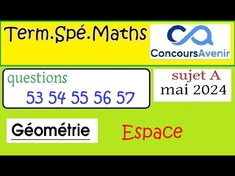 Questions 53 à 57