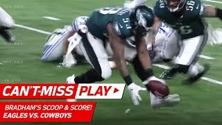 Barnett Strip Sacks Prescott & Bradham Gets the Huge TD Return! | Can't-Miss Play | NFL Wk 11