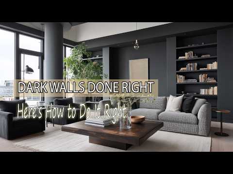 Video Mastering Black Interiors Beginner Friendly Luxury Design Ideas | How to Use Black Walls