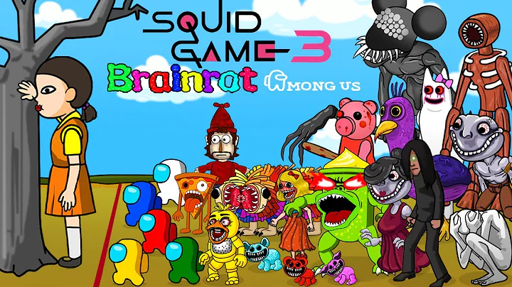 어몽어스 Among Us vs All Bosses Zombies in Squid Games 3 | Animation