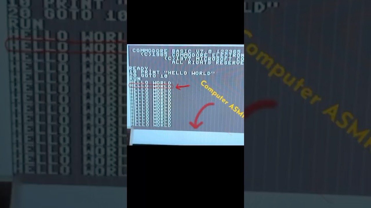 The ”hello world” print (ASMR)