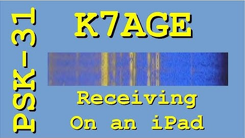 How to Receive Ham Radio PSK-31 on an iPad