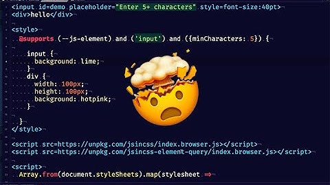 Defining Custom At-Rules in CSS (extending CSS with JavaScript)