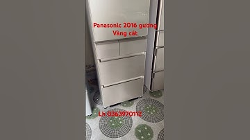 Tủ lạnh NỘI ĐỊA NHẬT Panasonic gương 5 cánh 2016 màu vàng cát