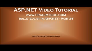 Bulleted list in asp.net   Part 28