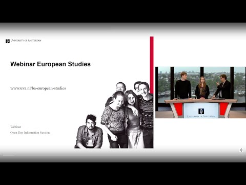 Bachelor&rsquo;s European Studies | Webinar | University of Amsterdam