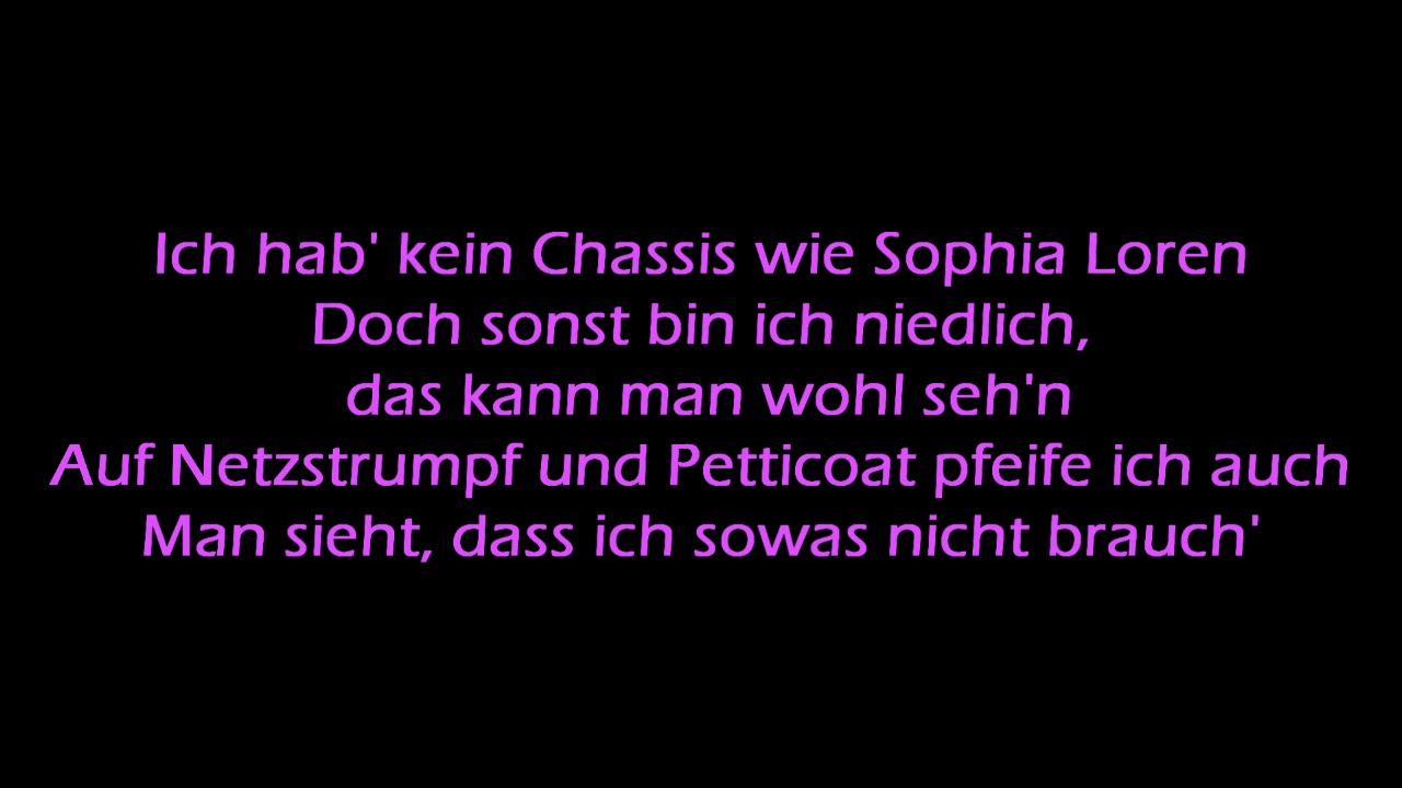 Trude Herr Weil Ich So Sexy Bin