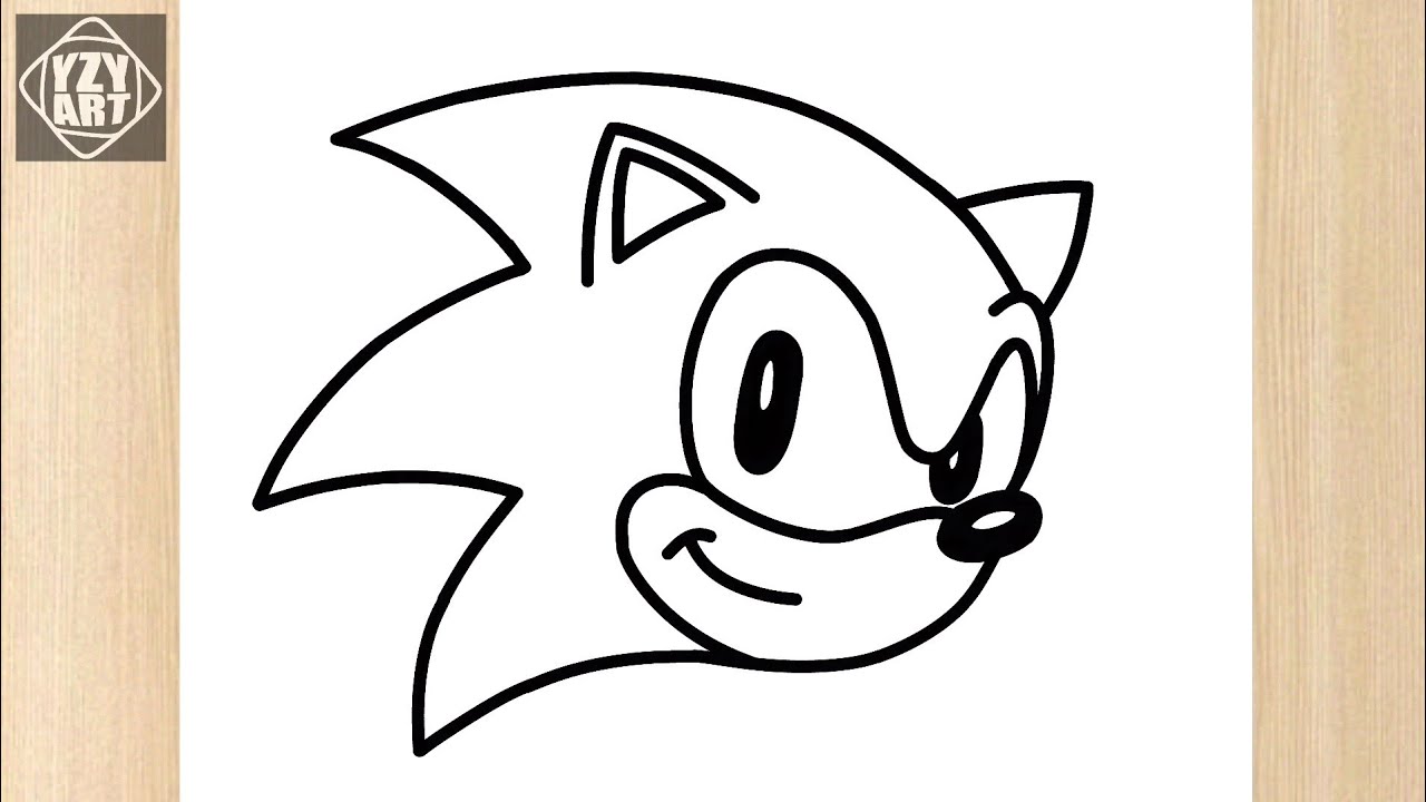 How To Draw SONIC Step By Step || Easy Sonic Drawing For Beginners ...