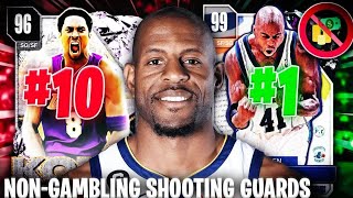 RANKING THE TOP 10 BEST NON-GAMBLING SHOOTING GUARDS IN NBA 2K24 MyTEAM!!