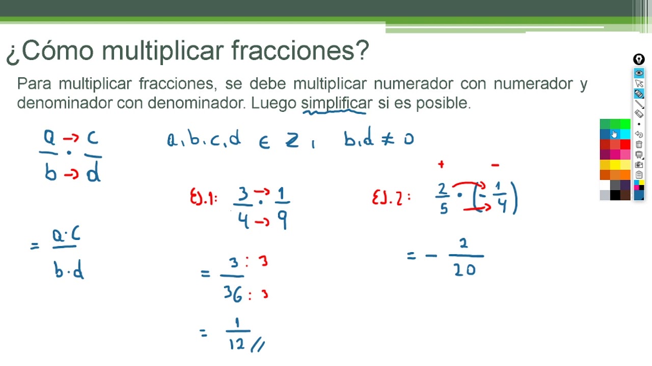 Lección 07 Multiplicación Y División De Números Racionales Youtube