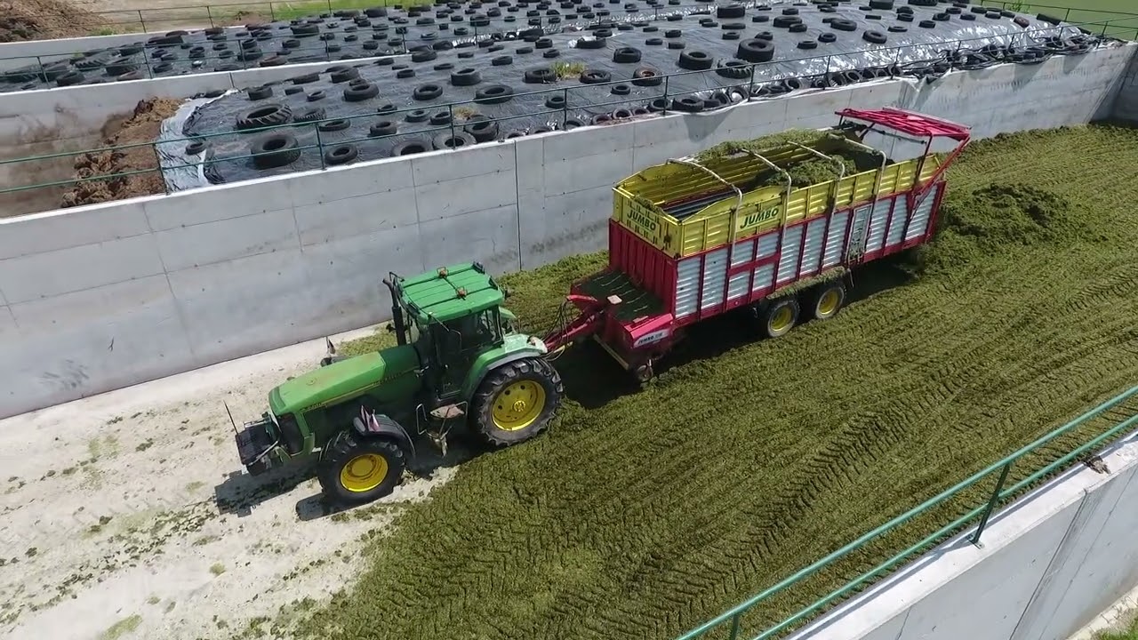 TATRA 815 SENÁŽE + 7 X JOHN DEERE - SKLIZEŇ TRÁVY A SEČENÍ JETELE - ZOD  BLATA SEDLEC