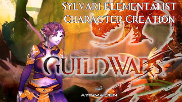 GW2 Sylvari Elementalist Character Creation + Cutscene