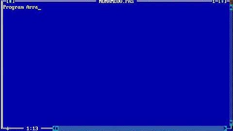 program Array | menampilkan keterangan lulus atau gagal | bahasa pemrograman Pascal