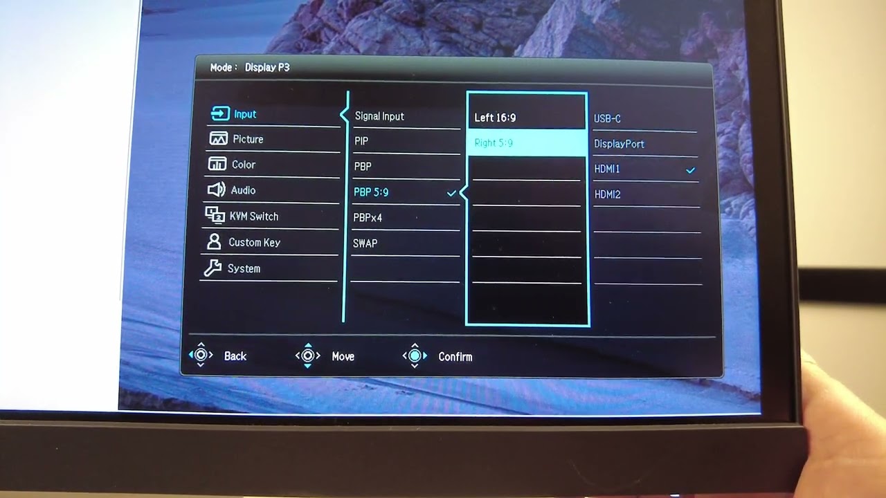 Уникальный режим PBP (picture-by-picture) в мониторе для дизайнеров BenQ  PD3420Q