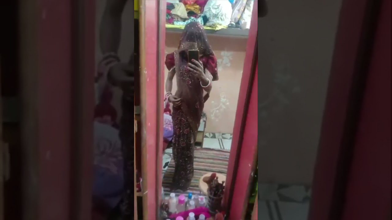 Crossdresser wearing saree ll saree draping tutorial ll man to woman 