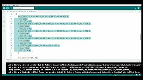 Sử dụng Arduino nano điều khiển tốc độ động cơ theo nhiệt độ và độ ẩm môi trường