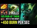 WTF +450 BURN PER SECOND 1v5 Cloak of Flame Radiance 1 Shot Reaper Max HP Regen Necrophos Dota 2