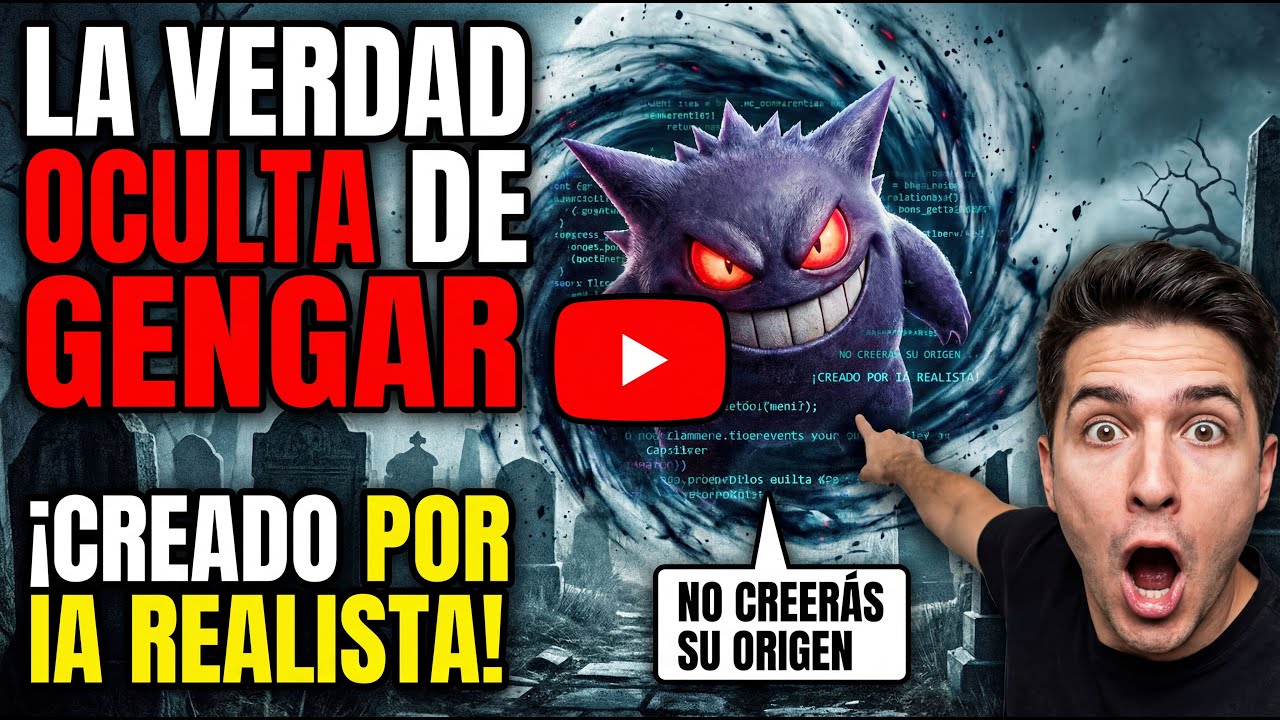 La evolución más oscura de Pokémon: Gastly Haunter Gengar (Ultra Realista)