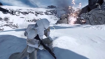 Star Wars Battlefront Beta Gameplay (AT-AT, Darth Vader, Luke skywalker and more)