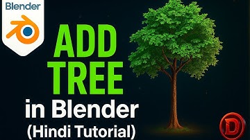 Blender 4.5 Tutorial: Adding Realistic Trees Using Free Addon | Hindi/Urdu