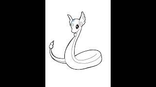 pokemon drawing / pokedex Dragonair / pokemon 148