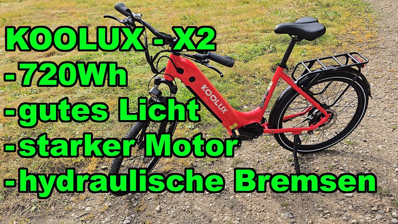 TEST - E-Bike - Koolux X2 Citybike 