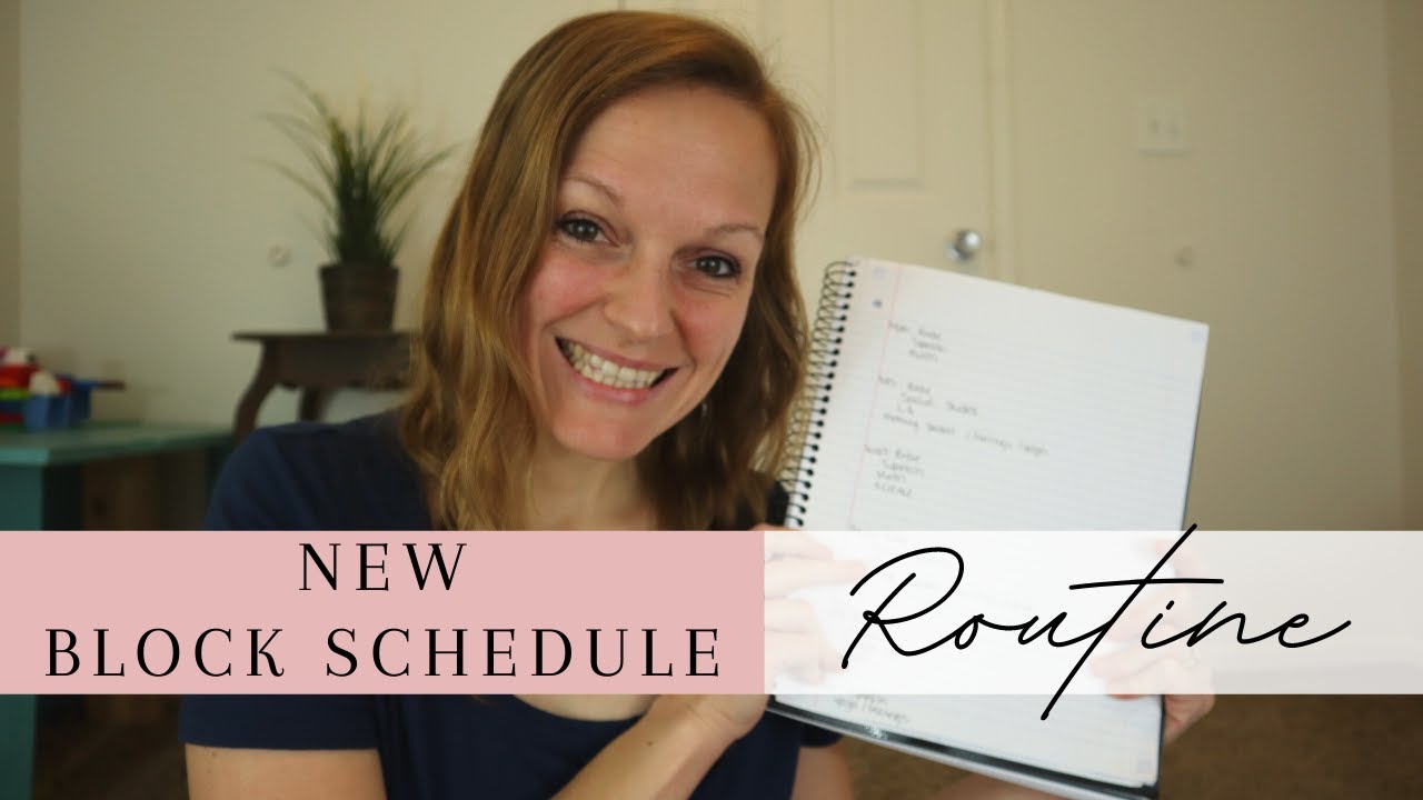 Easy homeschool Schedule | Simple Homeschool Schedule | Block Schedule Homeschool