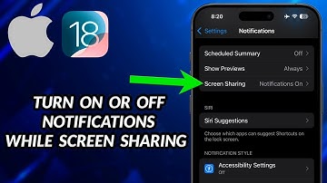 How To Turn On Or Off Notifications While Screen Sharing On iPhone iOS 18